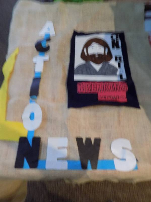 lot 5252 image: Lot of Banners - Burlap