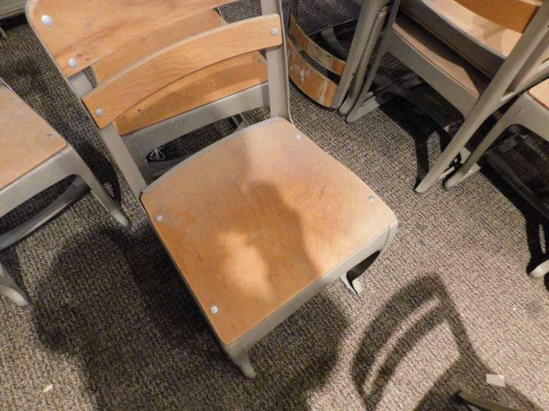 lot 5345 image: School Desk Chairs