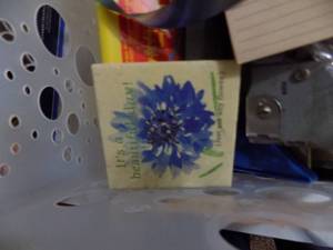 lot 5283 image: Plastic Hanging File Tote with Paper & Supplies