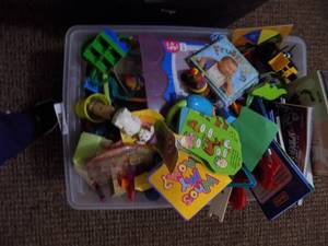 lot 5273 image: Tote of Misc. Toys