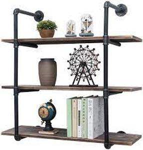 lot 4633 image: Industrial Pipe Shelves