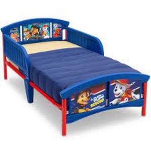lot 4639 image: Delta Children Nick Jr. PAW Patrol Plastic Toddler Bed