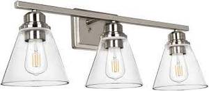 lot 4646 image: 3 Light Bathroom Vanity Light Fixture