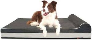 lot 4678 image: Laifug Orthopedic Memory Foam Dog Bed