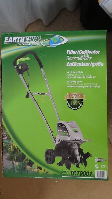 lot 3004 image: Earthwise 11-Inch 8.5-Amp Corded Electric TillerCultivator