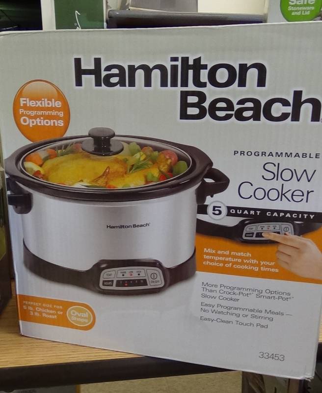 lot 3047 image: Programmable 5 Quart Slow Cooker