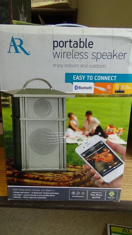 lot 3032 image: Acoustic Research Portable Wireless Speaker