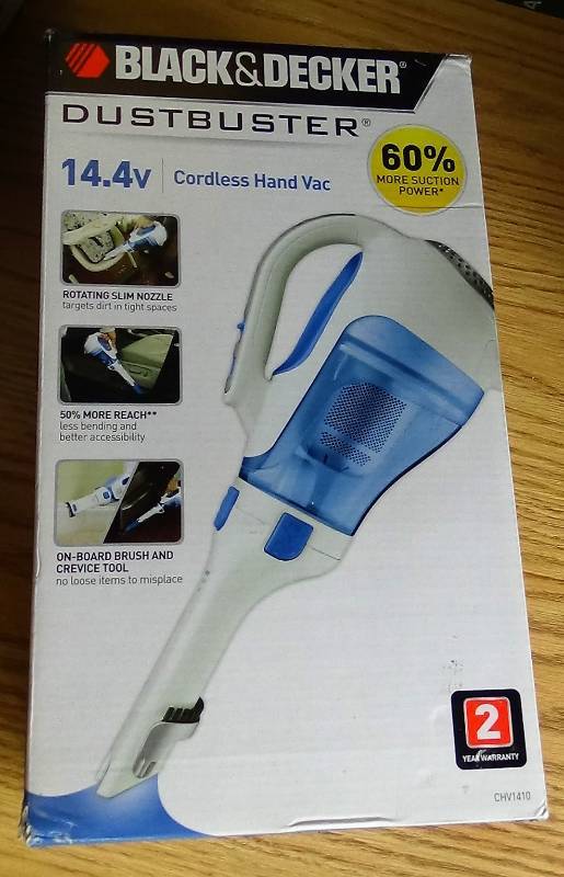 lot 3077 image: Black & Decker Dustbuster 14.4-Volt Cordless Cyclonic Hand Vac