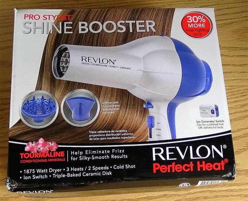 lot 3072 image: Revlon Perfect Heat Shine Boosting Hair Dryer
