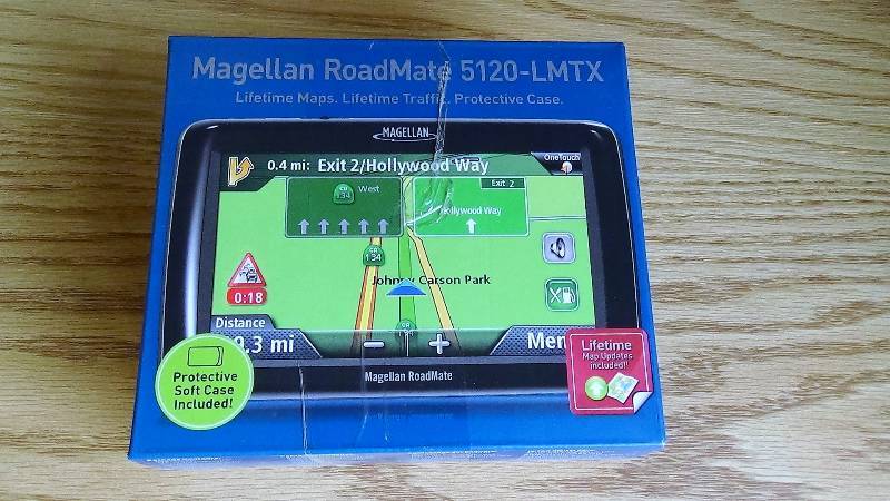 lot 3061 image: Magellan RoadMate 5120-LMTX 5-Inch Touch Screen GPS Navigator
