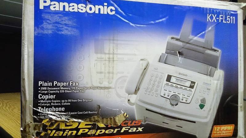 lot 3063 image: Panasonic High Speed, Laser FaxCopier Machine