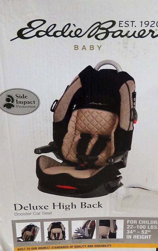lot 3086 image: Eddie Bauer Deluxe High Back Booster Car Seat
