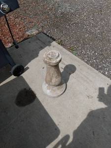 lot 438 image: bird bath Base concrete 23 in tall