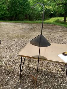 lot 441 image: Shepherds hook with squirrel guard approximately 73 in tall