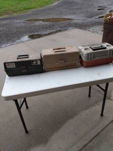 lot 486 image: 3 tackle boxes and contents