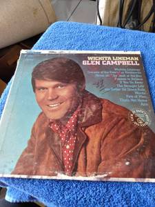 lot 491 image: Glen Campbell Wichita lineman ST 103 no scratches