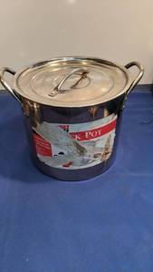 lot 1449 image: stock pot stainless steel