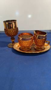 lot 1464 image: sugar creamer and goblet