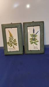 lot 1477 image: two plaques 10 12 by 6 12