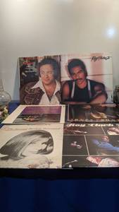 lot 1566 image: six records Larry Butler and friends Ray Parker Jr the castaway strings George Jones the second Barbara Streisand album Roy Clark live