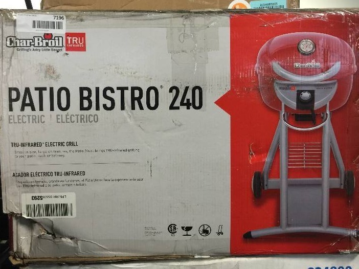 lot 7196 image: Char-Broil TRU-Infrared Patio Bistro Electric Grill