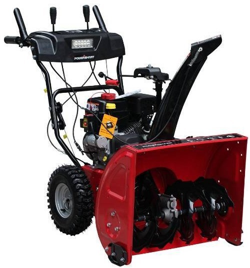 lot 7201 image: Power Smart DB7103-24 Two Stage Snow Thrower (208cc LCT Snow Engine), 24-Inch Wide