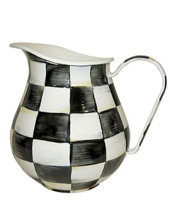 lot 55942 image: Royal Check Pitcher BlackWhite