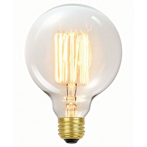 lot 55952 image: Globe Electric 60-Watt G30 Incandescent Filament Light Bulb, 01320