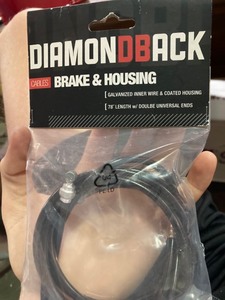 lot 55978 image: Diamondback Universal Bicycle Brake Cable And Housing Set, Black