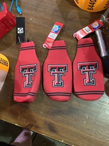 lot 55988 image: Set of 3 Texas Tech Coozi