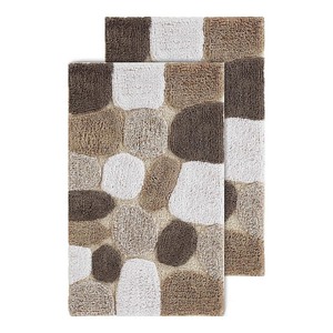lot 66455 image: Chesapeake Pebbles 2 Piece Bath Rug Set Bedding