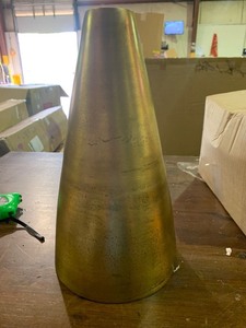 lot 66465 image: Stenkil Marble End Table. As Is, Missing Screw Knob. 17.5��Hx15.5��W