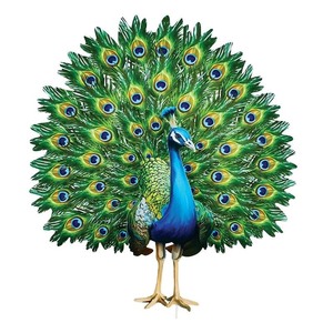 lot 66469 image: Avocet Realistic Magnificent Peacock Garden Stake