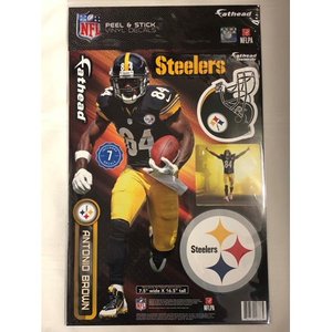 lot 66505 image: Fathead NFL Antonio Brown 2015 Teammate Player Retail 6-Pack