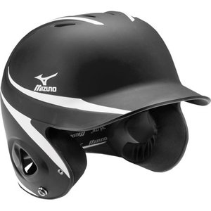 lot 66507 image: Mizuno MVP G2 Two Tone Batters Helmet BlackWhite