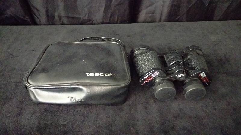 lot 100 image: Tasco Binoculars with Case