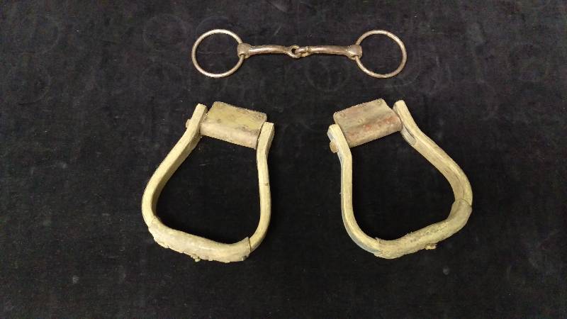 lot 46 image: Bridle and Stirrups