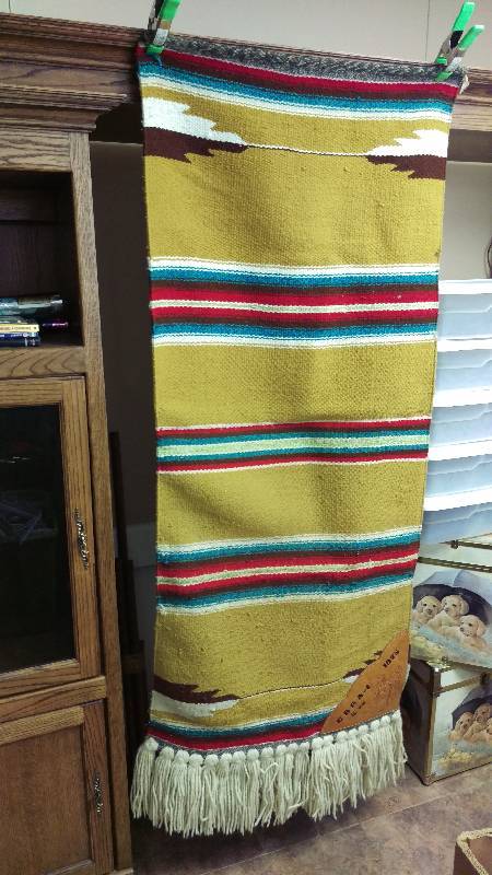 lot 99 image: Vintage 1975 Southwest Saddle Blanket