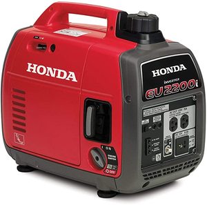 lot 1001 image: Honda 2200-Watt Recoil Start Gasoline Powered Inverter Generator with 20 Amp Outlet EU2200i -- MSRP $1099