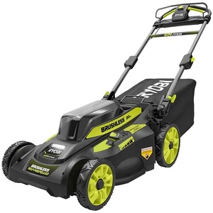 lot 1012 image: RYOBI 40V Brushless 20 in. Cordless Walk Behind Self-Propelled Lawn Mower - Mower ONLY -- MSRP $349
