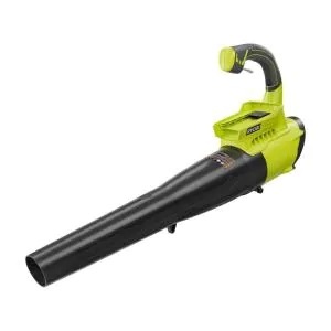 lot 1055 image: RYOBI 40V 110 MPH 525 CFM Cordless Battery Variable-Speed Jet Fan Leaf Blower -- MSRP $129