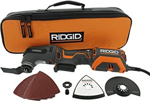lot 1078 image: RIGID 4 Amp Corded JobMax Multi-Tool with Tool-Free Head -- MSRP $99