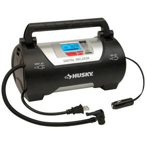 lot 1087 image: Husky 12120 Volt Auto and Home Inflator -- MSRP $59.99