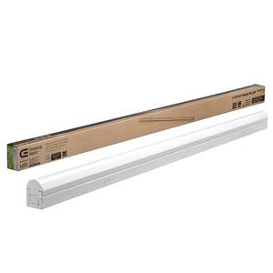 lot 1114 image: Commercial Electric 4 ft. 32-Watt Equivalent Integrated LED White Strip Light Linkable Plug-inDirect Wire 1800 Lumens Multi Color Changing -- MSRP $34.99