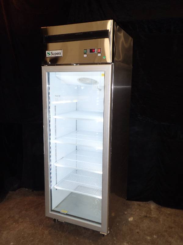 lot 3483 image: Supera 29� Glass Door Reach-In Freezer (GF1R-1)