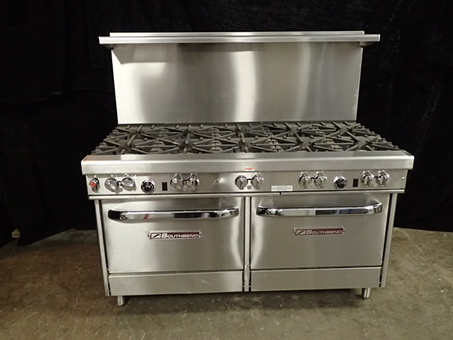 lot 3499 image: Southbend 10 Burner Double Oven Range