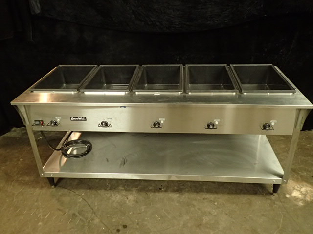 lot 3504 image: Vollrath Servewell 5 Bay Steam Well
