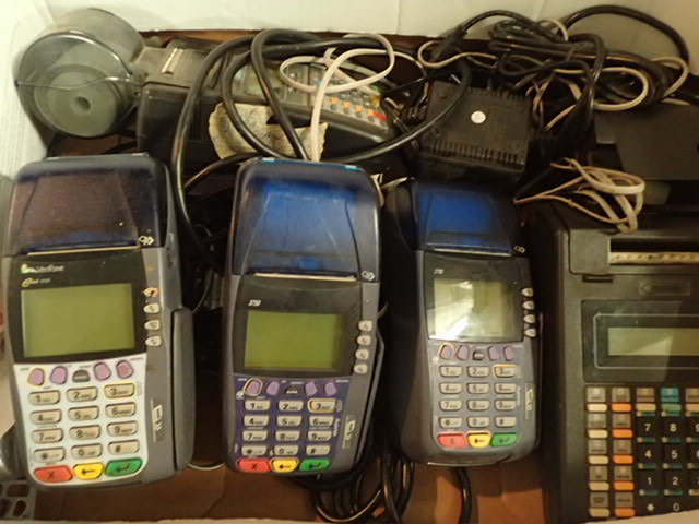 lot 3613 image: Lot of (3) Verifone Smart Credit Card Readers