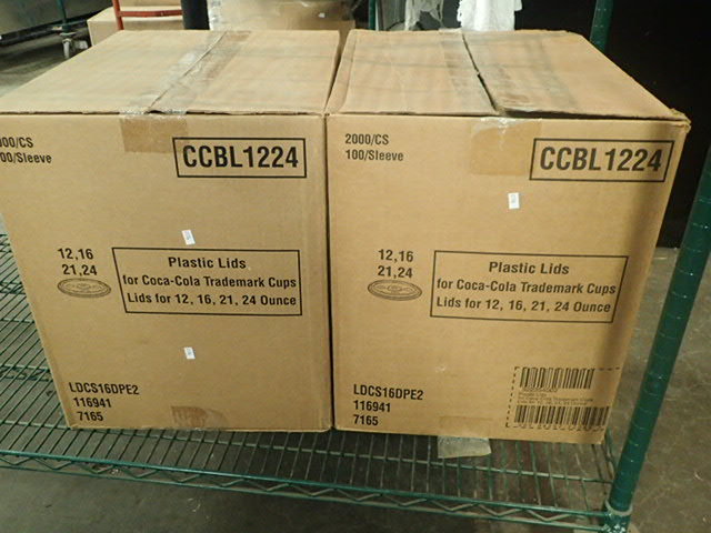 lot 3642 image: Two Cases of Togo Plastic cup lids