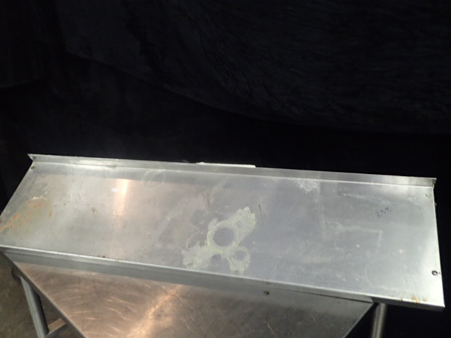lot 3733 image: Stainless Steel Wall-Mount Shelf
